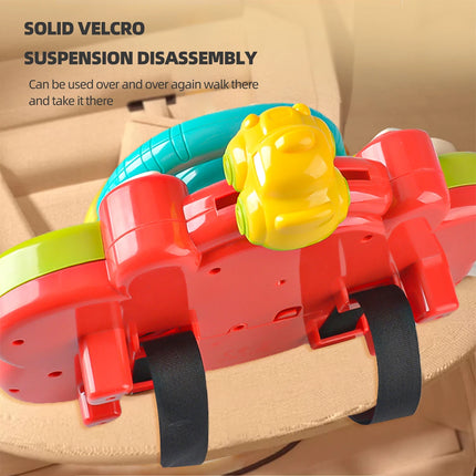 Music Steering Wheel Toys, Simulated Driving Steering Wheel Vocal Toy Multifunctional Learning Early Education Gifts for Kids