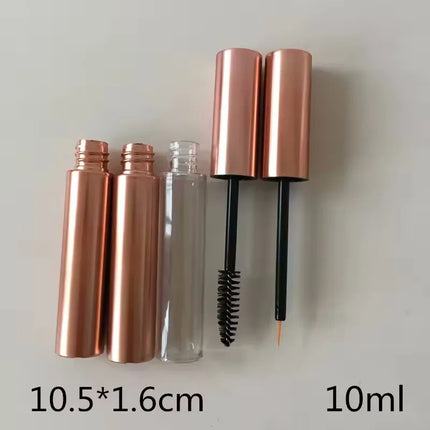 10/30/50/100pcs Empty 10ml Mascara Tubes Matte Rose Gold /Clear Tube Eyeliner/ Eyelash Growth Liquid Tube Makeup Tool Wholesale
