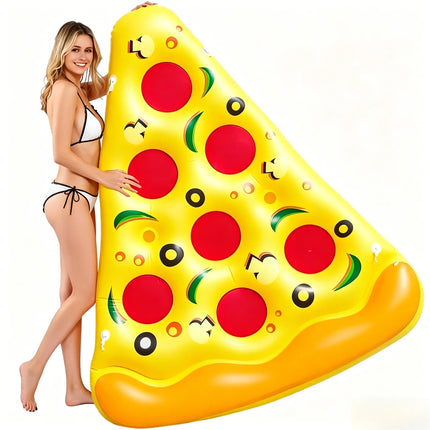 Giant Pizza Slice Pool Float: The Perfect Beach Lounge for Swimming Parties & Beach Entertainment! inflatable toys ，gathering