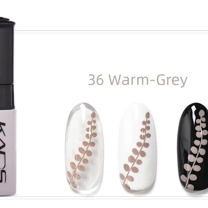 KADS Nail Art Stamping Polish 1 Bottle White Black Gold Stamping Nail Lacquer of Acrylic Paint Tool Beauty Decoration Vernish