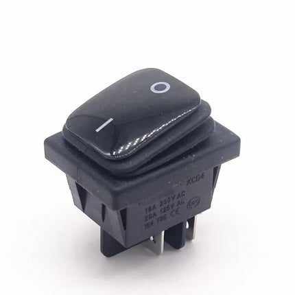5Pcs 4 Pin Boat Marine Waterproof On Off DPST Rocker Switch Toggle Switch 30A Heavy Duty 250V LED Illuminated