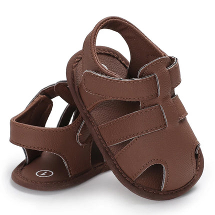 0-18M Baby Walking Sandals - Breathable Anti-Slip Soft Sole Shoes for Newborn Boys & Girls, Summer Infant First Walkers