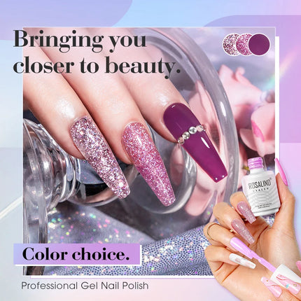 ROSALIND 15ml Nail Gel Polish Macaron Hybrid Varnish Semi Permanent Nail Art Design Soak Off Top Base Coat Esmalte UV Gel Nail