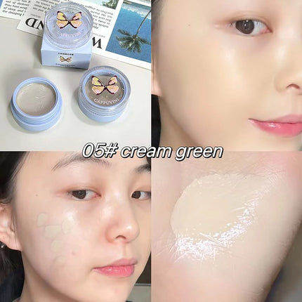 6-color Multi-purpose Cream High Coverage Concealer Cover Tear Groove Brightening Skin Tone Low Saturation Natural Blush Makeup