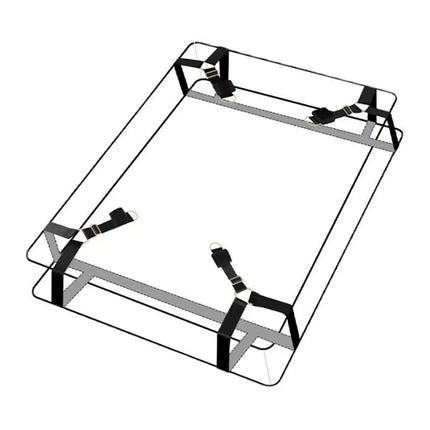 BDSM Bondage Bed Restraint Sex Toy Set Sexy Adult Female Handcuff Leg Restraint Cuffs Couple SM Slave Bed Games Strap System Toy