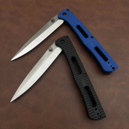 417 Portable Folding Knife Wilderness Knives 9Cr13Mov Blade Nylon Wave Fiber Handle EDC Survival Pocket Knives Fishing Tool