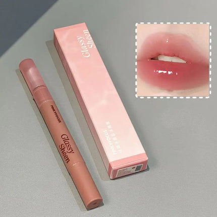 Mirror Watery Essence Lip Gloss Liquid Lipstick Jelly Lip Glaze Fading Lip Lines Water Light Jelly Makeup Moisturizing Lips Tint
