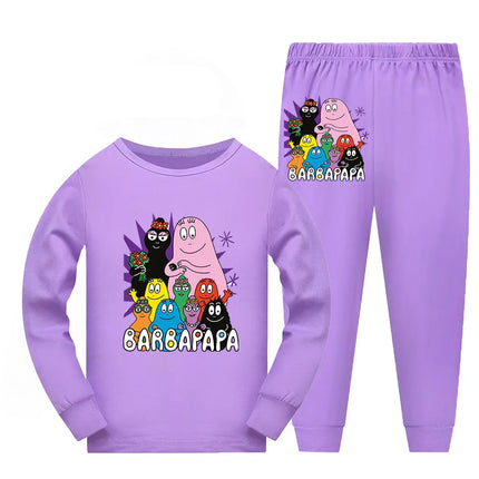Barbapapa Children Summer Sleepwear Pajamas for Girls Clothes Children's Clothing Child House Clothing Baby Girl Clothes Girls's