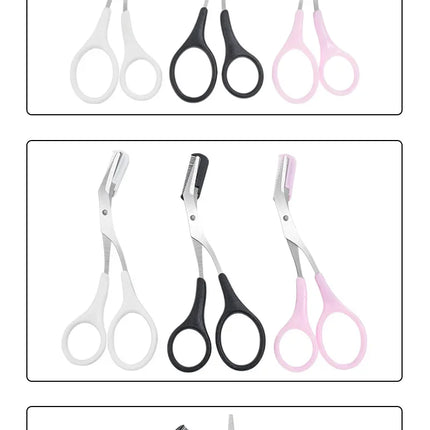 Eyebrow Trimmer Scissor Beauty Products for Women Eyebrow Scissors  with Comb Stainless Steel Makeup Tools Beauty Scissors
