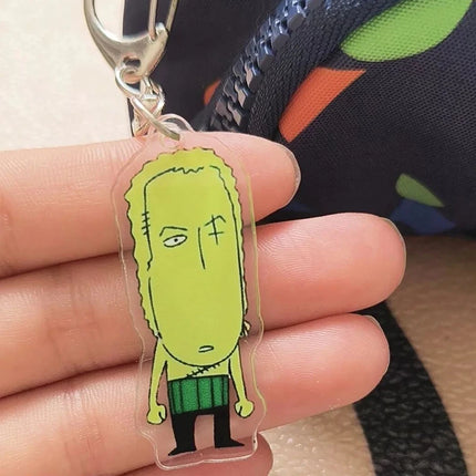 Anime Roronoa Zoro Vinsmoke Sanji Cosplay Keychain Abstract Funny Acrylic Pendant Keyring Key Chain Bag Ornament Accessory Props