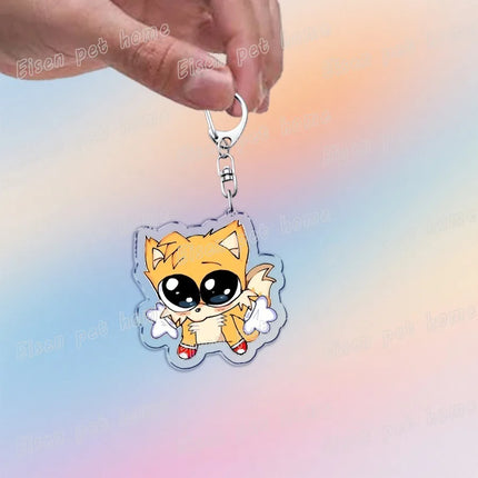 Cute Cartoon Hedgehog Keychain Accessories Bag Charms Anime Animal Meme Keychains Keyrings Jewelry Fans Gift
