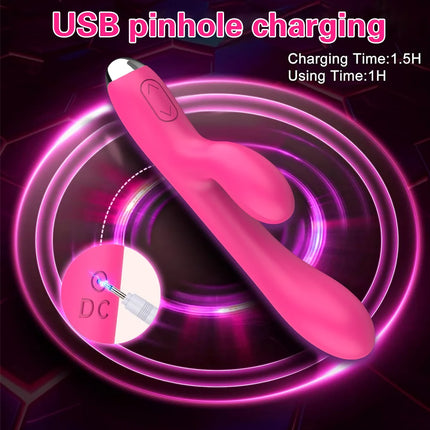 Rabbit Vibrator Realistic Dildo Sex Toys for Women 10 Vibration G Spot Clitoral Vibrators Stimulator Sextoy for Adults Goods 18+