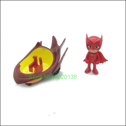 New Figure Masks Toy Set with Vehicle Of Toys Cars Figures Christmas PJ Toys Kids Gifts