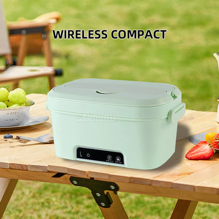 Portable Insulated Lunch Box No Water Wireless Heating Feature Fresh Food Storage Boite A Lunche Chauffant Electrique