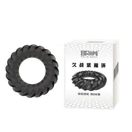 3D Spiral Ring For Penis Sex Toys For Men Delay Time Ejaculation Cockring Soft Elastic Erotic Adult Toys Rings For Male