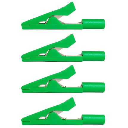 40/10 Pcs Insulated Solderable Alligator Clips with Pure Copper Jaws for Safe Electronics Testing