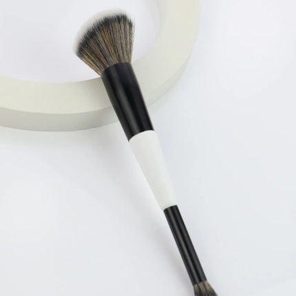 Double Head Makeup Brushes 2 In 1 Flat Angled Foundation Concealer Contour for Blending Loose Powder Liquid Cream Cosmetic Tools
