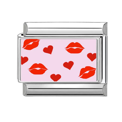 Y2K Wholesale Cute Heart Flowers Italian Charm Link Fit 9mm Stainless Steel Jewelry DIY Making Women Bracelets Gifts