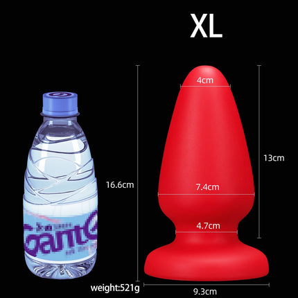 Liquid Silicone Anal Plug Various Sizes Huge Pointed Tip Buttplug Soft Adult Sex Toy Female/Male Masturbation Prostate Massager