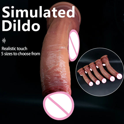Oversized Soft Realistic Thick Dildo Gay Sex Toy for Women Suction Cup Big Dick Anal Plug Vaginal Masturbators Silicone Penis