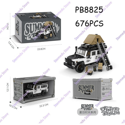 MOC PB8801-8849 Technical Speed Car MX5 Racing Car Model Camper Container Building Block Brick Assembly Toys Kids Xmas Gift