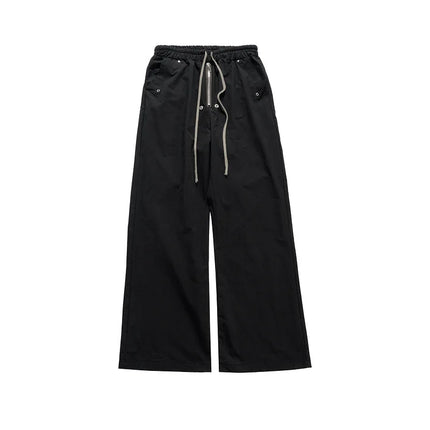 Owen Seak Men's Casual Cargo Harem Pants Baggy Gothic Clothing High Street Summer Long Work Trousers Loose Black Sweatpants