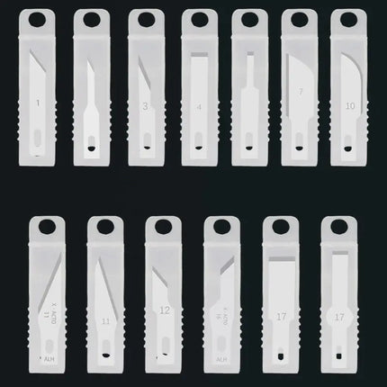 20pcs Wood Carving Blades Cutter Knifes Craft Carve Tool Sculpture Utility Engrave Metal Woodcarve PCB Repair DIY Blade