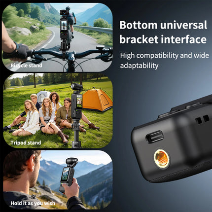 4K HD Pocket Action Camera 180 Degree Rotation Lens with 1.97-inch Screen for Cycling Travel Sport and Outdoor Activities
