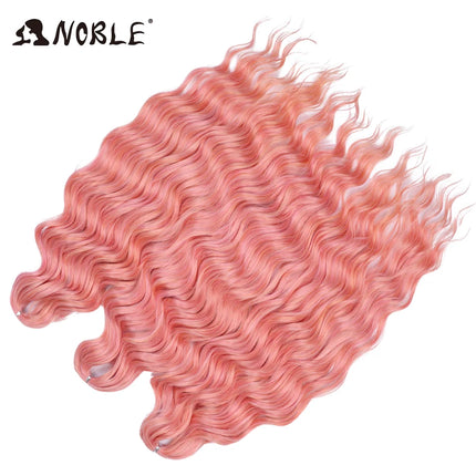 Noble Braiding Hair 300g 24 Inch ANNA Curl Hair Water Wave Twist Crochet Hair Synthetic Rainbow Color Braiding Hair Extensions