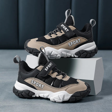 New Winter Versatile Childrens Sports Shoes Breathable Mesh Running Shoes with Foot Protection Soft Stable Daily Casual Shoes