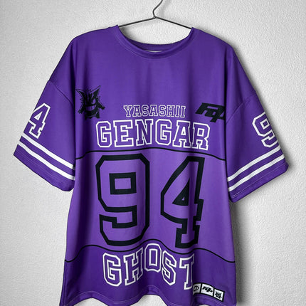 Men's Pokemon Gengar Yasashii Ghost 94 Print T-Shirt Casual Short Sleeve Tee  Anime Fans  Streetwear Lovers Ideal Daily Wear
