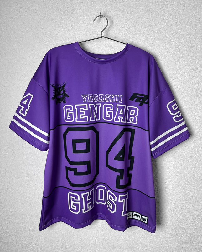 Men's Pokemon Gengar Yasashii Ghost 94 Print T-Shirt Casual Short Sleeve Tee  Anime Fans  Streetwear Lovers Ideal Daily Wear