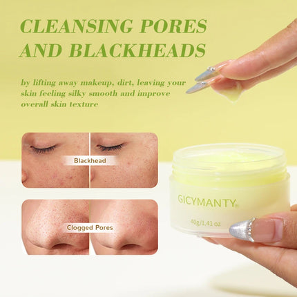 Avocado Makeup Remover Cream for Deep Cleansing, Gentle Moisturizing, Eye, Lip, and Face Makeup Removal