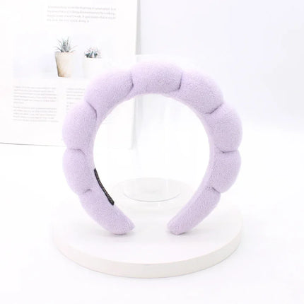 Women Girls Sponge Co Spa Makeup Bubble Terry Cloth Headband Puffy Retro Hair Bands Soft Hairband Headwear