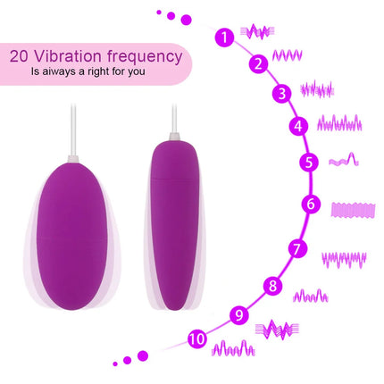 Powerful Egg Vibrator Clitoris Sex Toys for Women Vaginal Ball G-spot Massager Remote Control Vibrating Egg Adult Products 18+