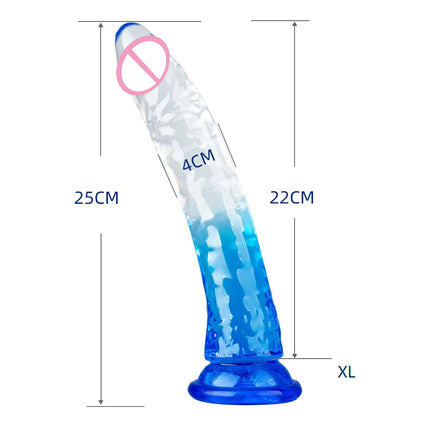 6 Size Realistic Dildo Jelly Penis Suction Cup Long Dildo Huge Sex Toys For Lesbian Women Female Masturbator Big Dick Fake Dick