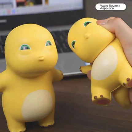 Dinosaur Figure Little Milk Dragon Decompress Toys Squeeze Toys Cartoon Doll Milk Dragon Squeeze Toy Soft Stuffed Yellow