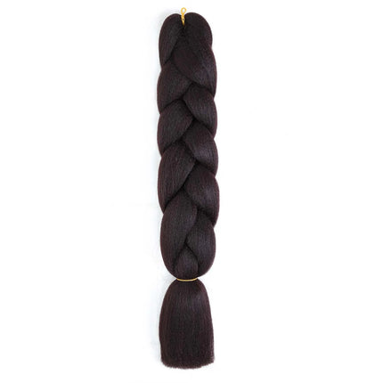Synthetic 24Inch Purple Braiding Hair Extensions for Crochet Braids DIY Jumbo Ponytail Braid,Ru Mi Hairstyle,Multi-colored Hair
