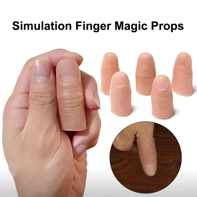 Prosthetic Limbs Fake Fingers Silicone Gloves Simulated Amputee Props Magic Prank Costume Accessories