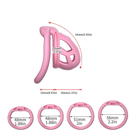 Male Chastity Cage Device Lock Belt Set Flat And Curved Rings ABS Material Removable Metal Lock Training Urethral Opening