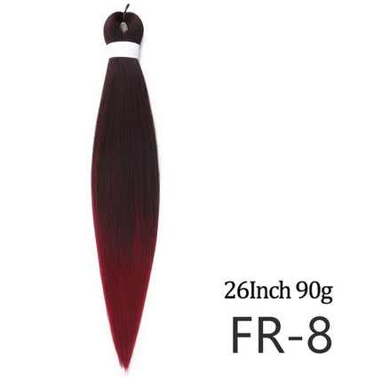 Pre-stretched long braided hair 26-inch crochet braided hair synthetic African Ombre giant Xpression braided hair