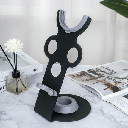 Hair Dryer Holder Stand - Upgraded Black Stand Stores 5 Attachments Attachments Counter Storage Rack for Dyson