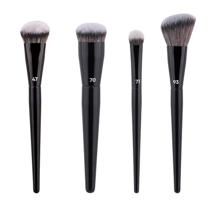 Single Flat Round Tube Flat Head Foundation Brush Concealer Makeup Brush Face Contour Foundation Makeup Tool