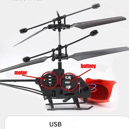 Children's Suspension Sensing Aircraft Indoor Gesture Aircraft Drone Remote Control Helicopter Toy Boy Gift