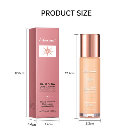 2 IN 1 Skincare & Primer Liquid Highlighter Face Contouring Moisturizing Brightening Skin Tone Bronzer Glow Body Face Makeup