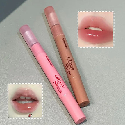 Mirror Watery Essence Lip Gloss Liquid Lipstick Jelly Lip Glaze Fading Lip Lines Water Light Jelly Makeup Moisturizing Lips Tint
