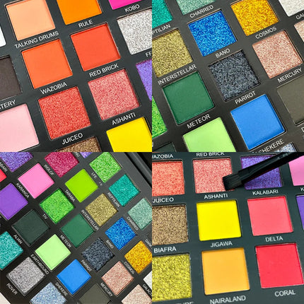 50 Color Gift Eyeshadow Tray,Professional Makeup Artist nude Warm Tone Pearlescent Matte Color for Carnival/Daily/Party