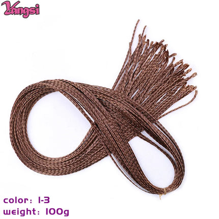 Full Star 30 Inch Synthetic Zizi Braids Thin Box Braids Hair Extensions Brown Pink Blue Red 613 Ombre Box Crochet Braiding Hair