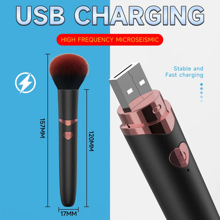 NEW! Vibrators Makeup Brush 7 Mode Vibration Nipple Clit Stimulator Female Bullet Massager Discreet Adult Sex Toy for Woman 18+