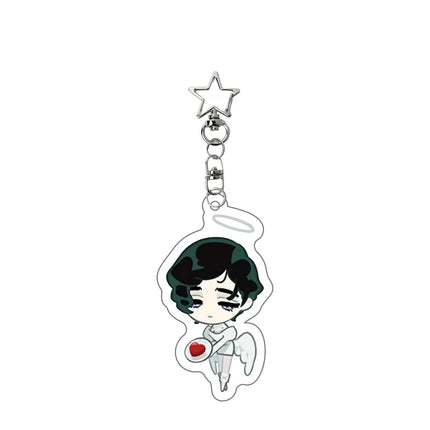 Fashion Anime Alien Stage Ivan Till Acrylic Key Chain Kawaii Backpack Pendant Ornament Mobile Phone Chain Key Pendant Charm Gift